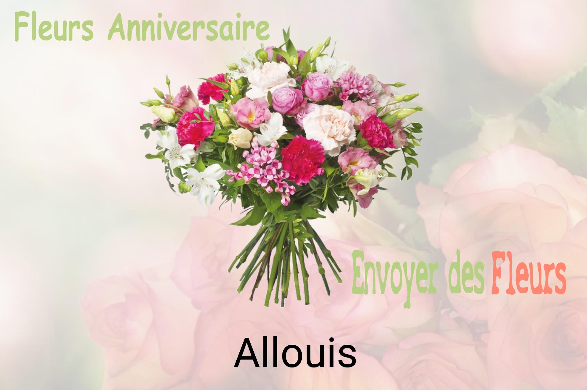 Bouquet de fleurs d’anniversaire livré à Allouis
